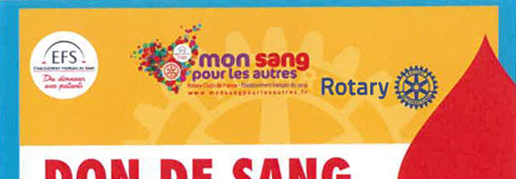 Don de sang avec le Rotary