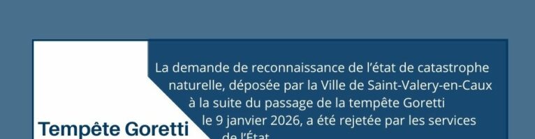 L&rsquo;état de catastrophe naturelle rejeté après la tempête Goretti